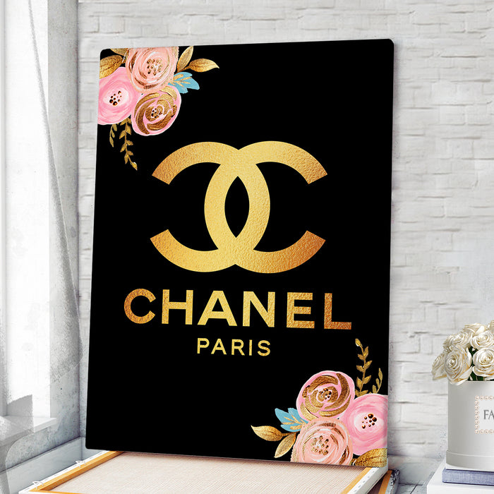 Gold fashion prints - Fashion wall art - Canvas Wall Art - Fashion Poster