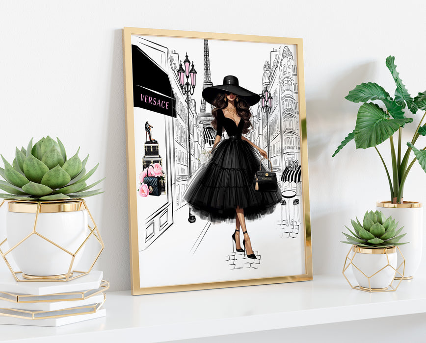 Fashion Wall Art - Paris Painting - Fashion Print - Canvas Wall Art - Fashion Poster