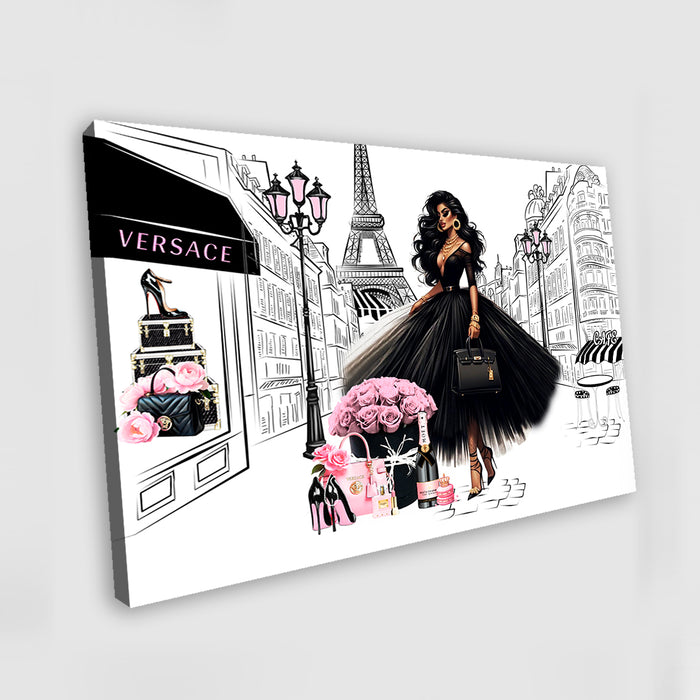 Fashion Wall Art - Paris Painting - Fashion Print - Canvas Wall Art - Fashion Poster