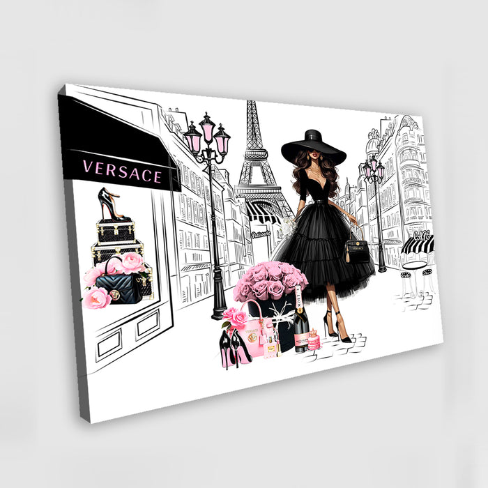 Fashion Wall Art - Paris Painting - Fashion Print - Canvas Wall Art - Fashion Poster