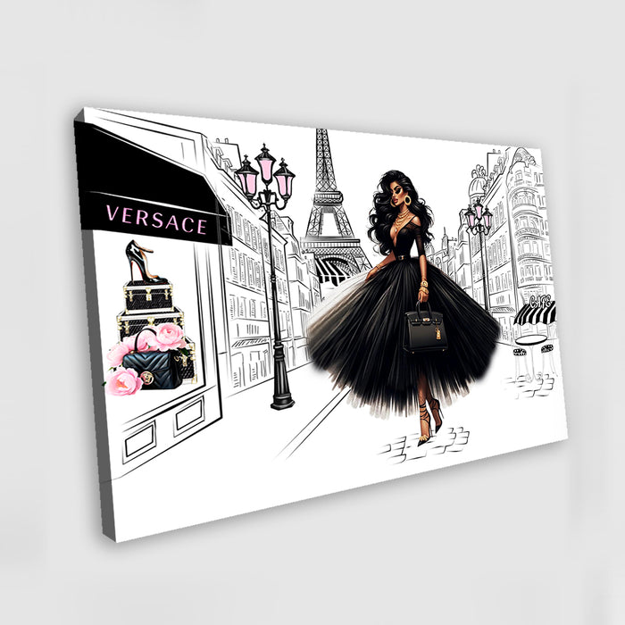 Fashion Wall Art - Paris Painting - Fashion Print - Canvas Wall Art - Fashion Poster