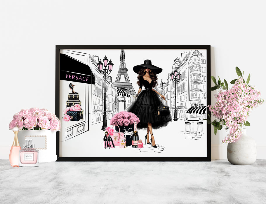 Fashion Wall Art - Paris Painting - Fashion Print - Canvas Wall Art - Fashion Poster