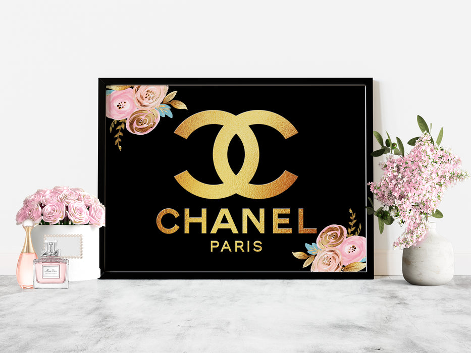 Gold fashion prints - Fashion wall art - Canvas Wall Art - Fashion Poster