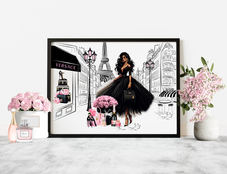 Fashion Wall Art - Paris Painting - Fashion Print - Canvas Wall Art - Fashion Poster