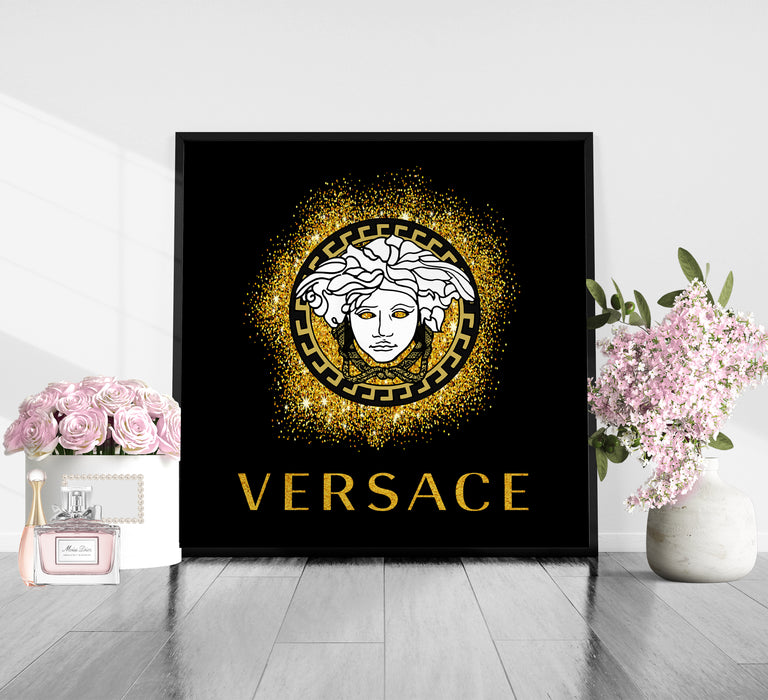 Gold Glitter Fashion Print - Fashion Wall Art - Canvas Wall Art - Fashion Poster