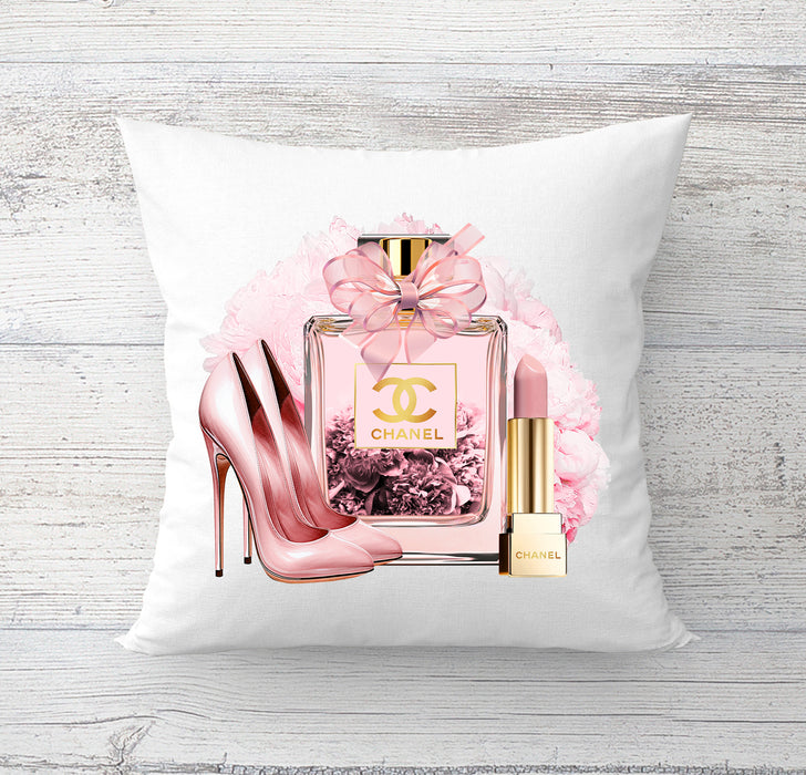 Almohada decorativa con peonía rosa - almohada de moda - funda de almohada - funda de almohada