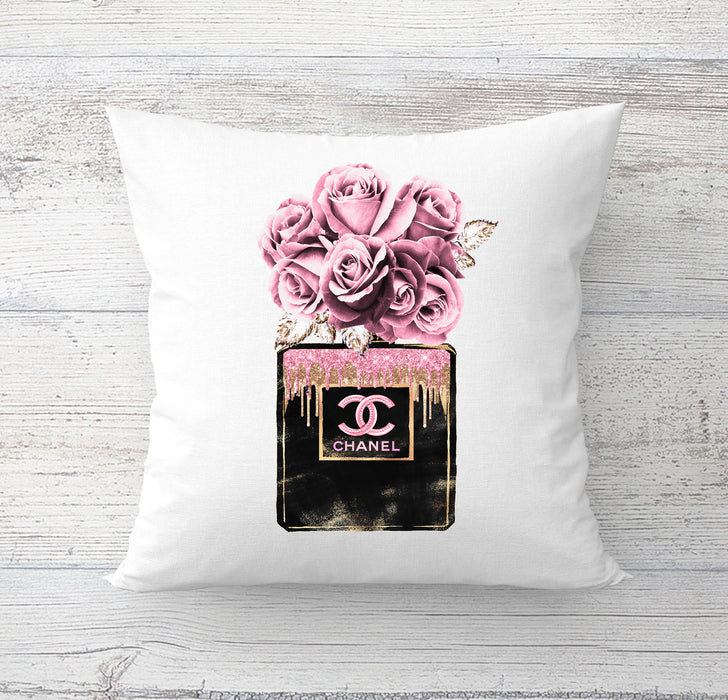 Almohada decorativa con peonía rosa - almohada de moda - funda de almohada - funda de almohada