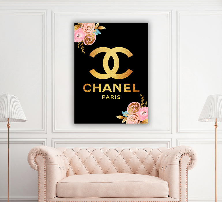 Gold fashion prints - Fashion wall art - Canvas Wall Art - Fashion Poster