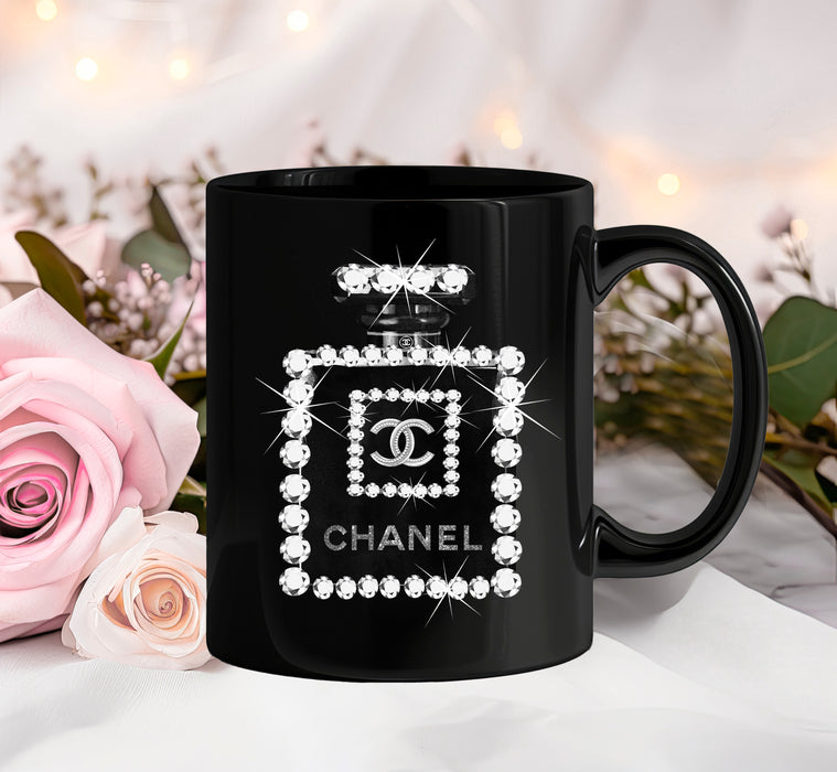 Black Ceramic Coffee Mug 11oz, 15oz - Fashion Print