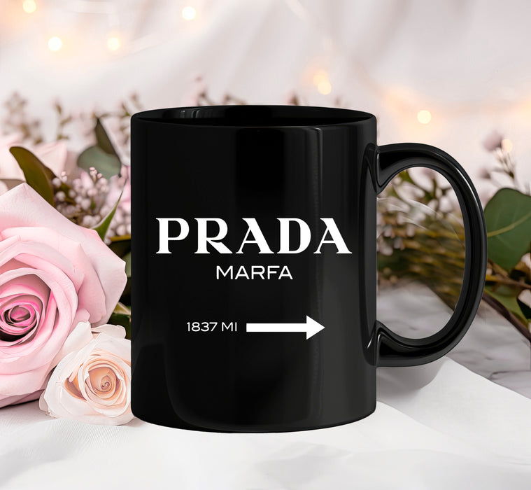 Black Ceramic Coffee Mug 11oz, 15oz - Fashion Print