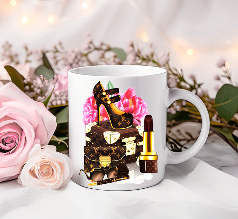 Kaffeetasse aus Keramik, 11 oz, 15 oz – Fashion Print