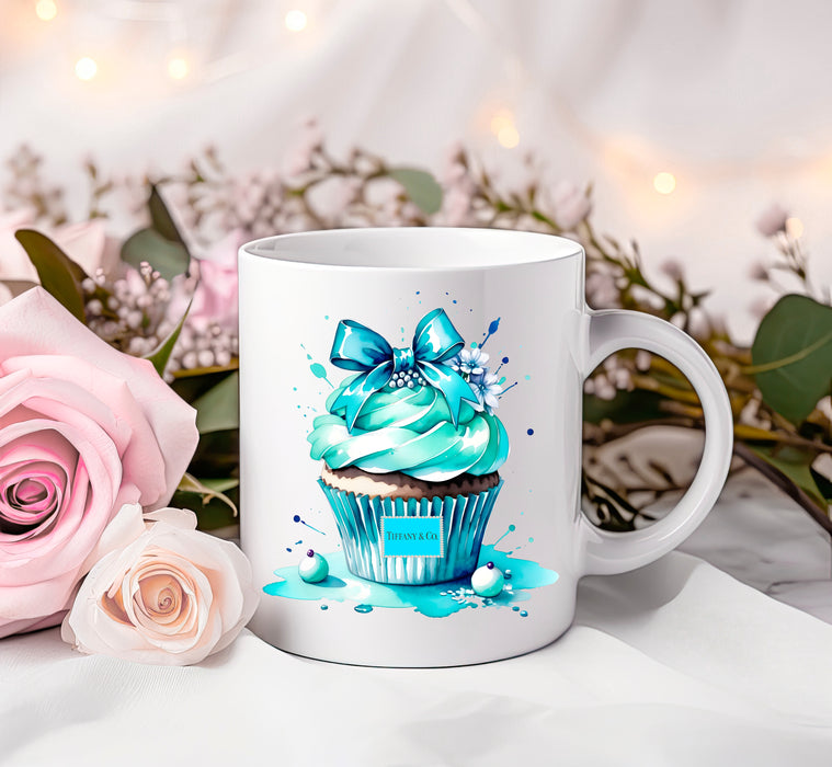 Ceramic Coffee Mug 11oz, 15oz - Cupcake Print - Fashion Print