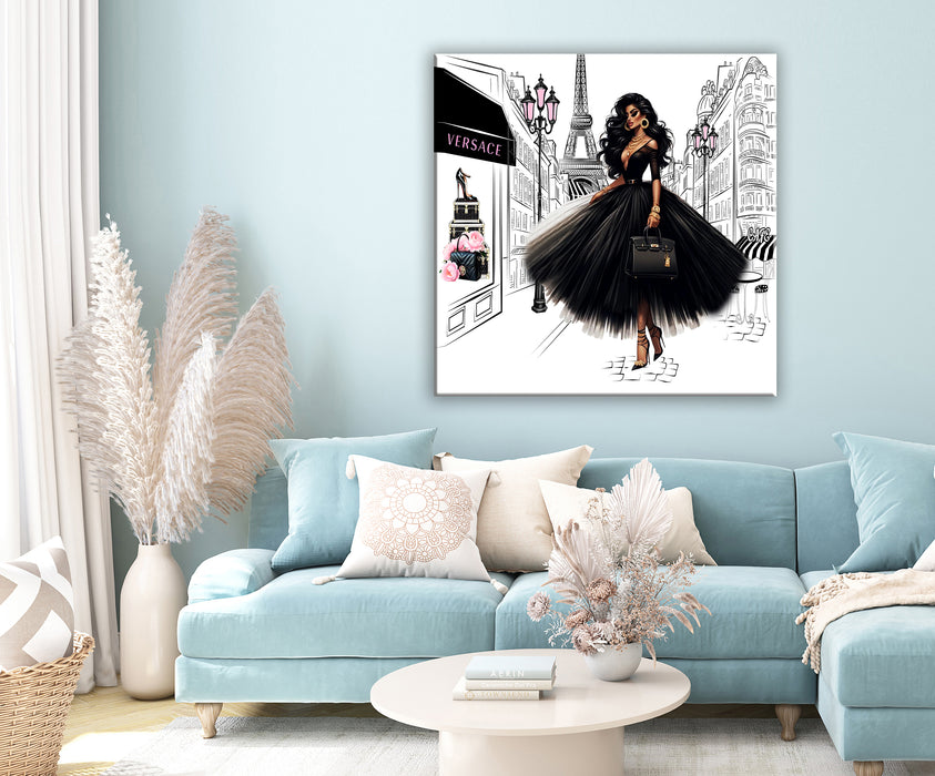 Fashion Wall Art - Paris Painting - Fashion Print - Canvas Wall Art - Fashion Poster