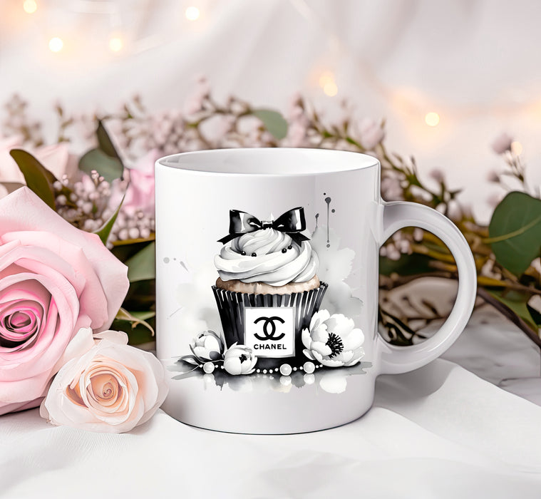 Ceramic Coffee Mug 11oz, 15oz - Cupcake Print - Fashion Print