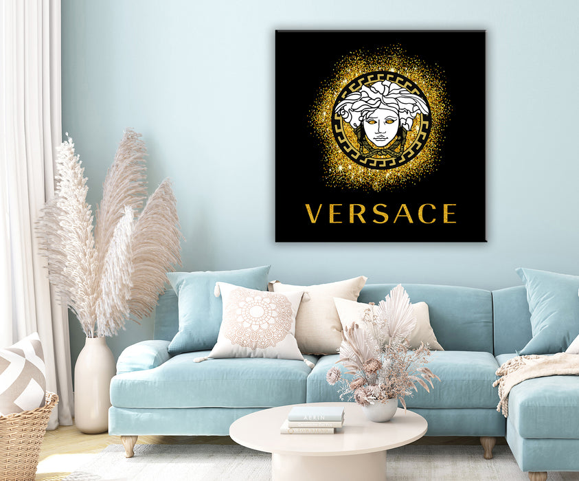 Gold Glitter Fashion Print - Fashion Wall Art - Canvas Wall Art - Fashion Poster