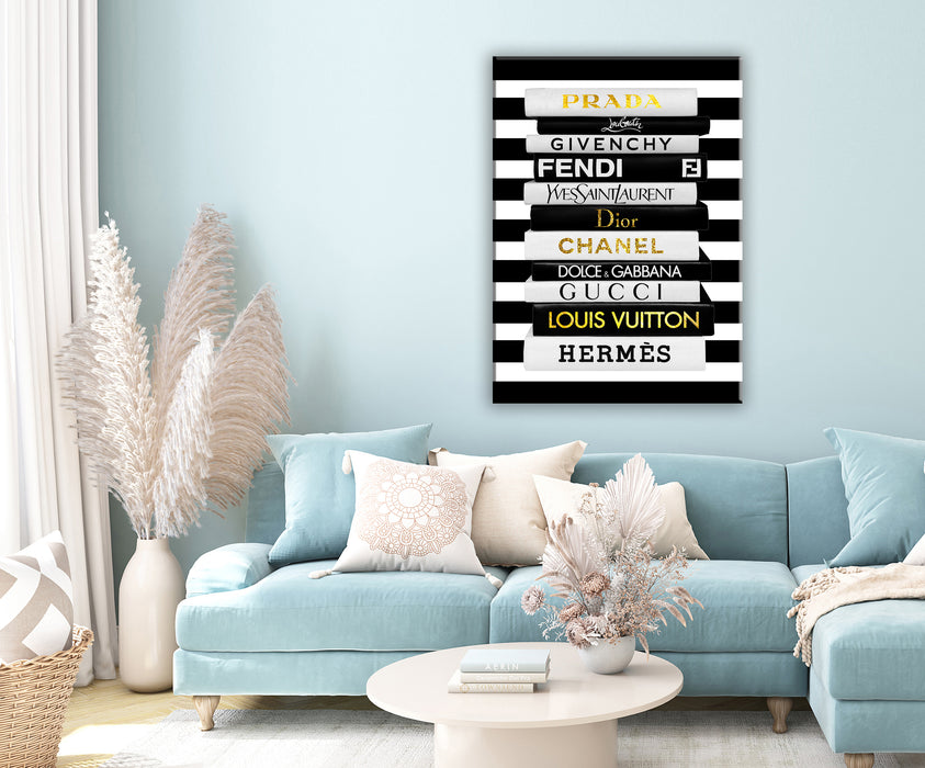 Fashion books prints - Fashion Wall Art - Canvas Wall Art - Fashion Poster