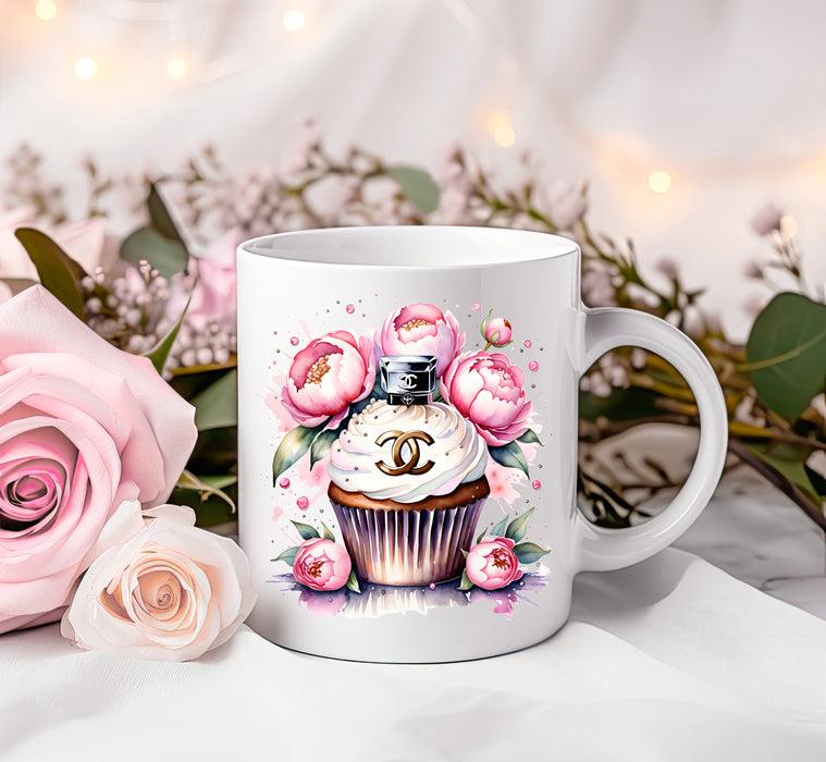 Kaffeetasse aus Keramik, 11 oz, 15 oz – Cupcake-Druck – Fashion-Print