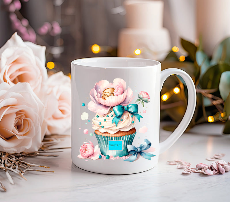 Kaffeetasse aus Keramik, 11 oz, 15 oz – Cupcake-Druck – Fashion-Print