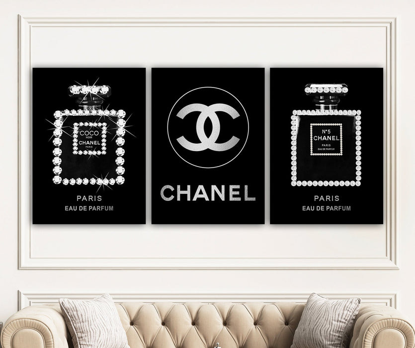 3 Set - Fashion Prints - Fashion Wall Art - Canvas Wall Art - Fashion Poster