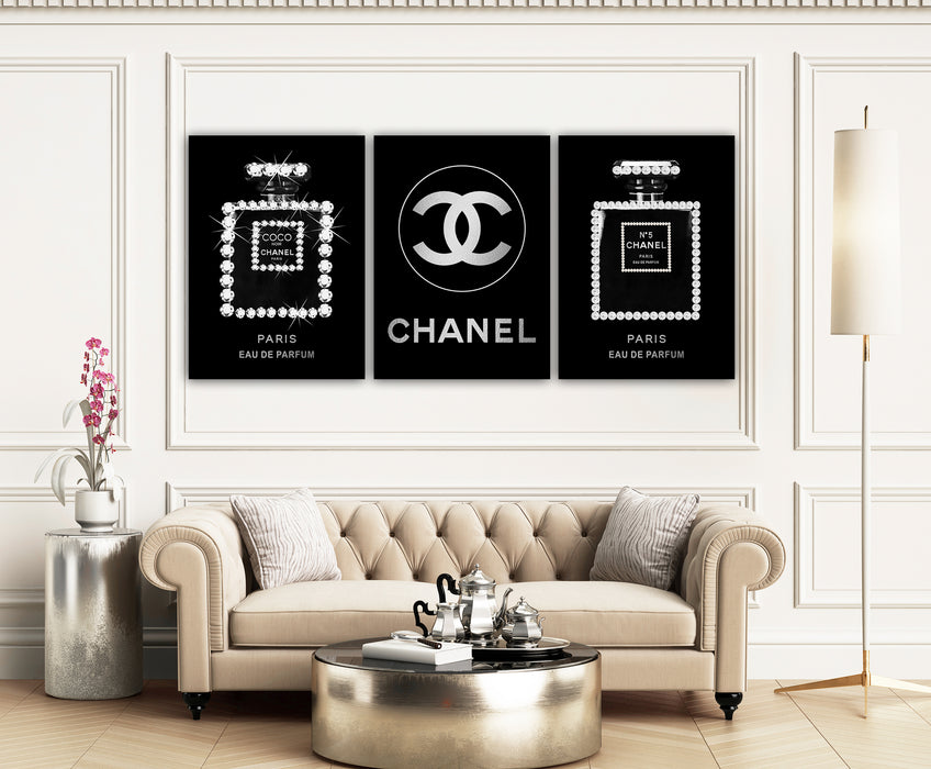 3 Set - Fashion Prints - Fashion Wall Art - Canvas Wall Art - Fashion Poster