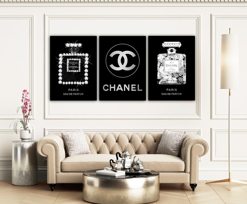 3 Set - Fashion Prints - Fashion Wall Art - Canvas Wall Art - Fashion Poster