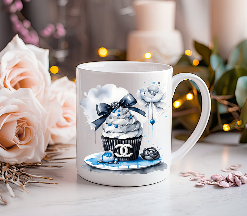 Ceramic Coffee Mug 11oz, 15oz - Cupcake Print - Fashion Print