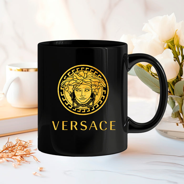 Black Ceramic Coffee Mug 11oz, 15oz - Fashion Print