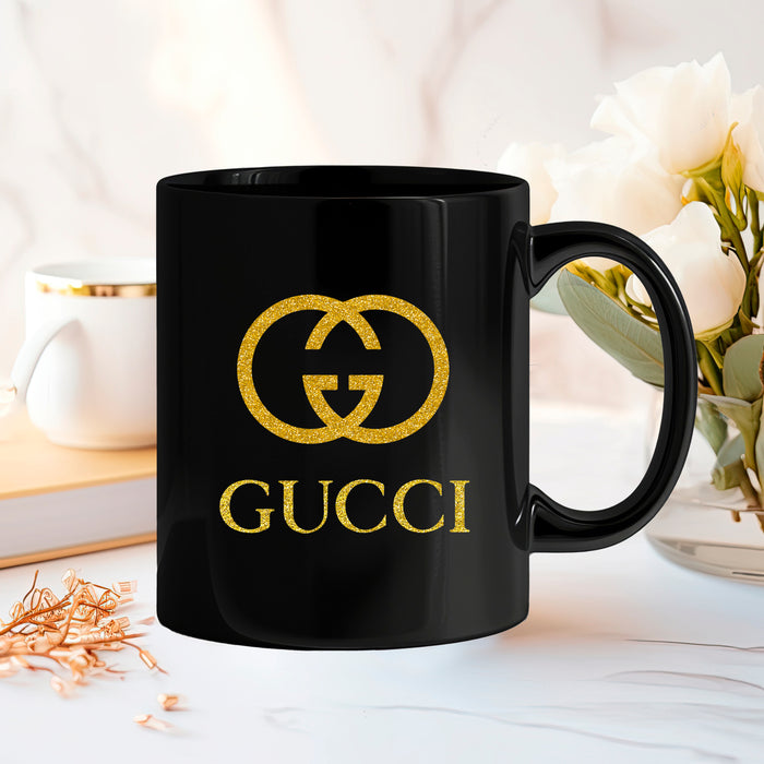 Black Ceramic Coffee Mug 11oz, 15oz - Fashion Print