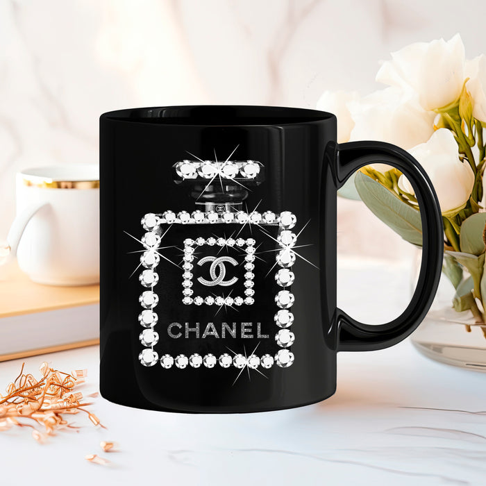 Black Ceramic Coffee Mug 11oz, 15oz - Fashion Print