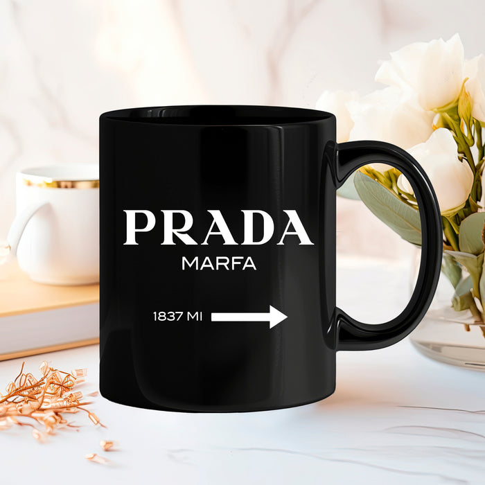 Black Ceramic Coffee Mug 11oz, 15oz - Fashion Print