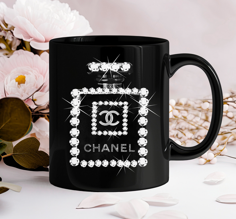 Black Ceramic Coffee Mug 11oz, 15oz - Fashion Print