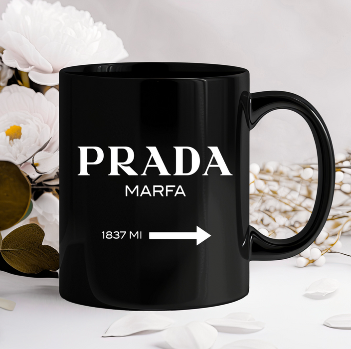 Black Ceramic Coffee Mug 11oz, 15oz - Fashion Print