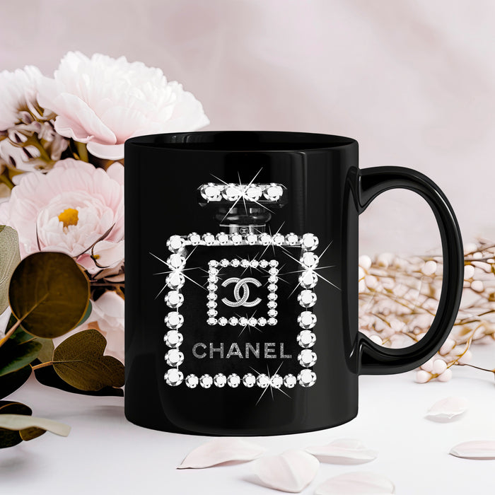 Black Ceramic Coffee Mug 11oz, 15oz - Fashion Print