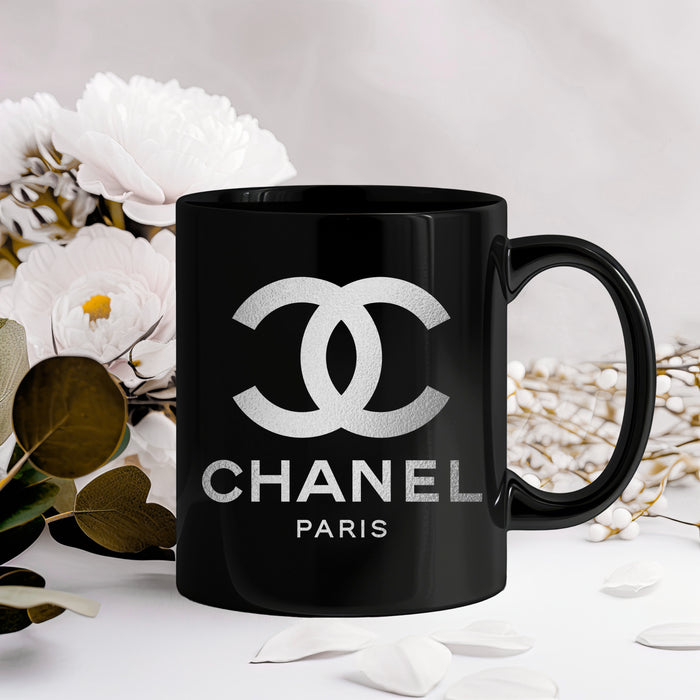 Black Ceramic Coffee Mug 11oz, 15oz - Fashion Print