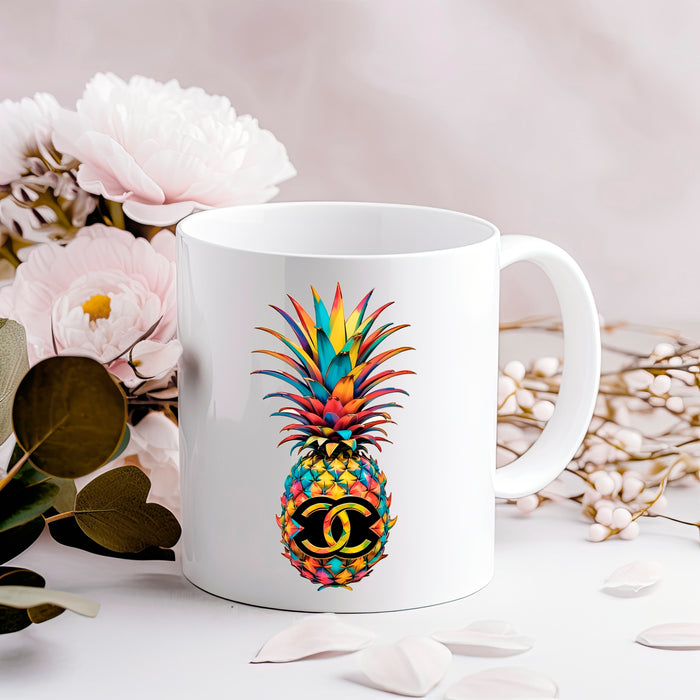 Ceramic Coffee Mug 11oz, 15oz - Pineapple Print - Fashion Print