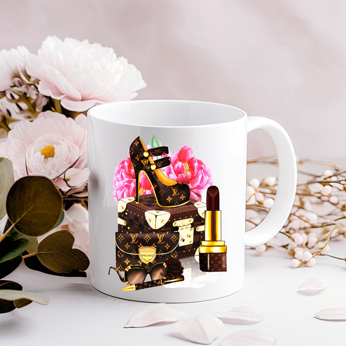 Kaffeetasse aus Keramik, 11 oz, 15 oz – Fashion Print