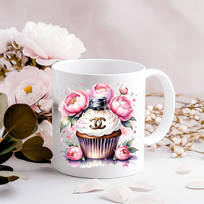 Ceramic Coffee Mug 11oz, 15oz - Cupcake Print - Fashion Print