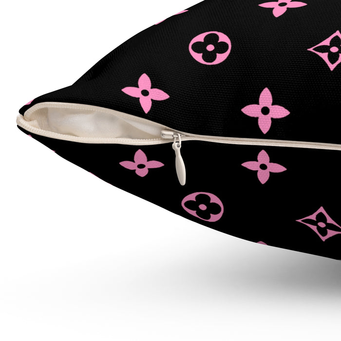 Almohada decorativa con peonía rosa - almohada de moda - funda de almohada - funda de almohada