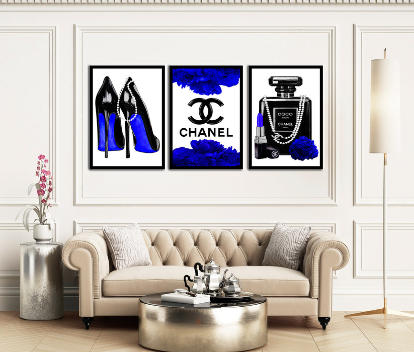 3 Set - Fashion Prints - Fashion Wall Art - Canvas Wall Art - Fashion Poster