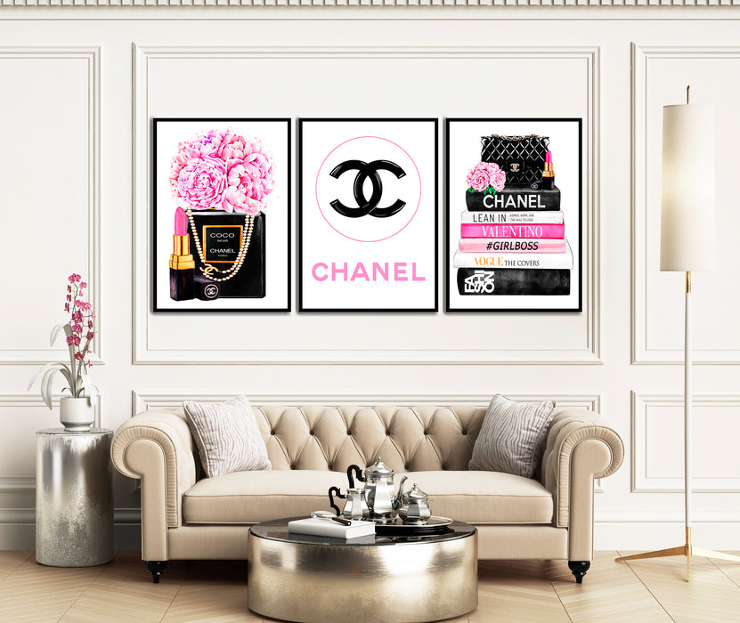 3 Set - Fashion Prints - Fashion Wall Art - Canvas Wall Art - Fashion Poster