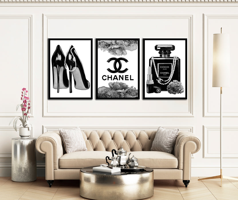 3 Set - Fashion Prints - Fashion Wall Art - Canvas Wall Art - Fashion Poster