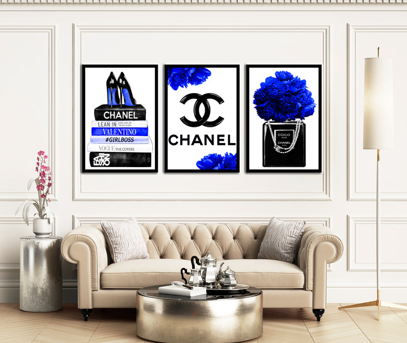 3 Set - Fashion Prints - Fashion Wall Art - Canvas Wall Art - Fashion Poster