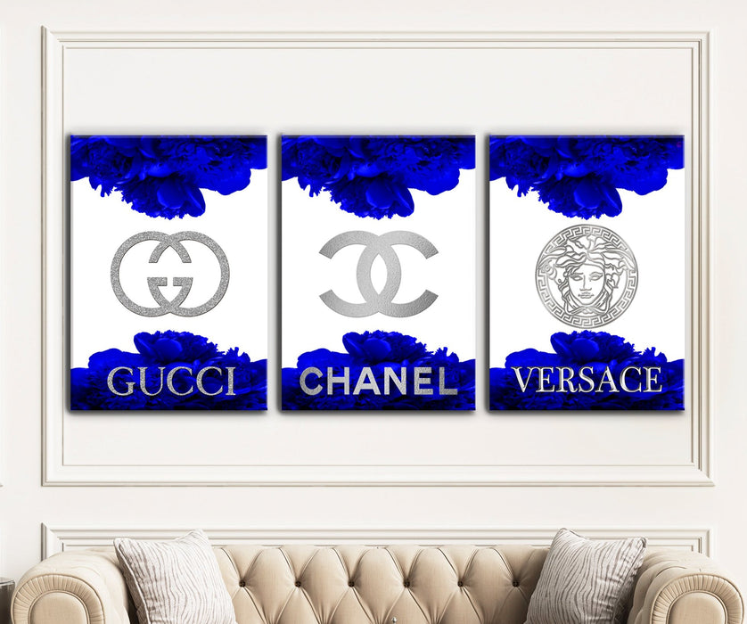 3 Set - Fashion Prints - Fashion Wall Art - Canvas Wall Art - Fashion Poster