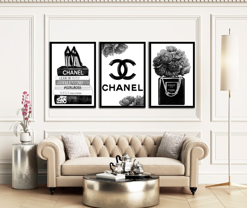 3 Set - Fashion Prints - Fashion Wall Art - Canvas Wall Art - Fashion Poster