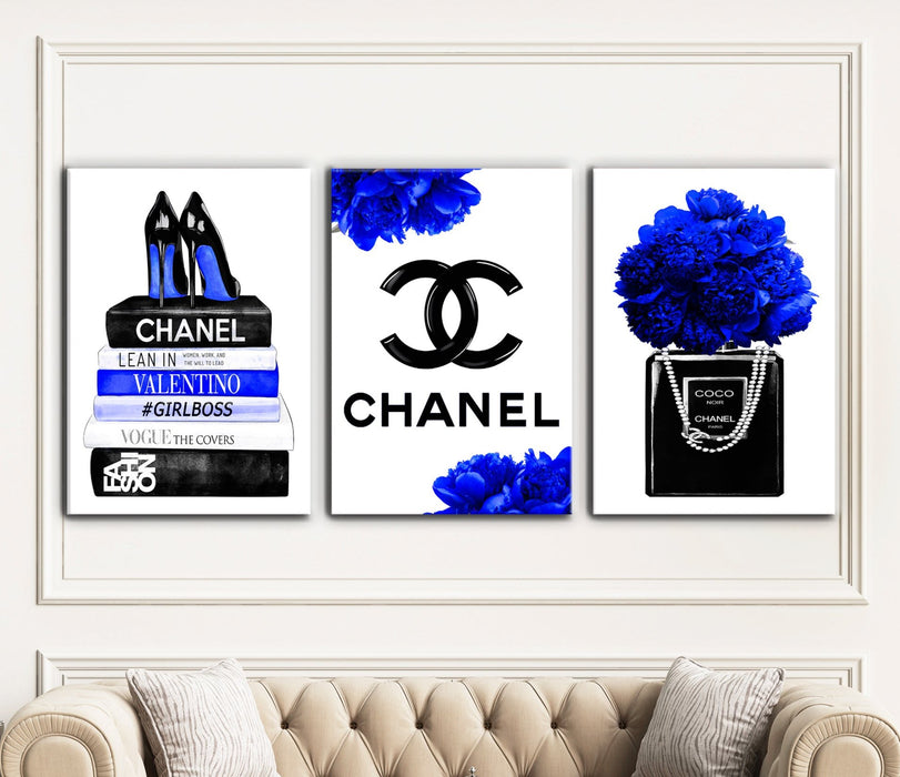 3 Set - Fashion Prints - Fashion Wall Art - Canvas Wall Art - Fashion Poster